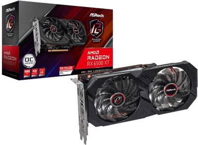 Видеокарта ASRock Radeon RX 6500 XT Phantom Gaming D 4GB OC RX6500XT PGD 4GO