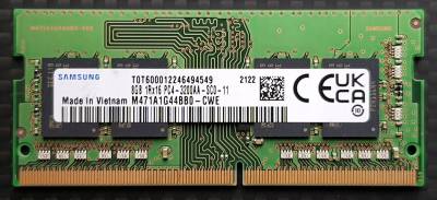 Память Samsung So-Dimm DDR4 8GB 3200MHz CL22 M471A1G44BB0-CWE