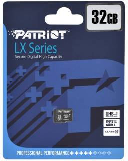 Флеш-карта Patriot microSDHC LX Series 32GB PSF32GMDC10