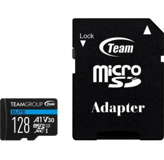 Флеш-карта Team Elite MicroSDXC 128GB + SD Adapter TEAUSDX128GIV30A103