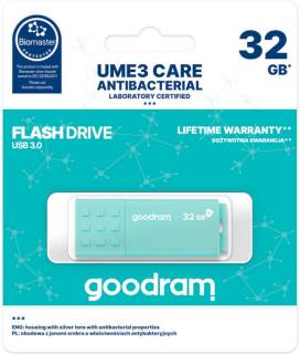 Флеш-память USB Goodram UME3 Care 32GB Green USB 3.0 UME3-0320CRR11