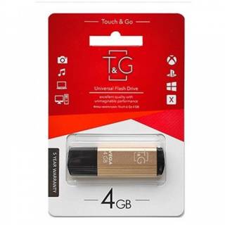 Флешка T&G 121 Vega Series 4GB Gold USB 2.0 TG121-4GBGD