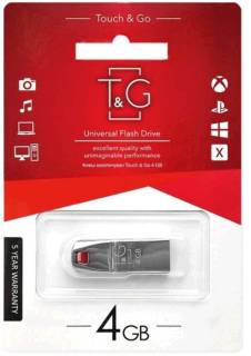 Флешка T&G 115 Stylish series 4GB Chrom USB 2.0 TG115-4G