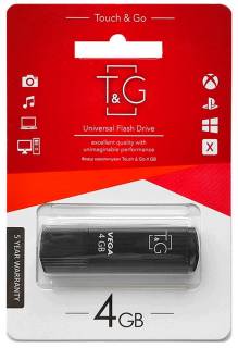 Флешка T&G 121 Vega Series 4GB Black USB 2.0 TG121-4GBBK