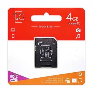Флеш-карта T&G microSDHC 4GB + Adapter TG-4GBSDCL10-01
