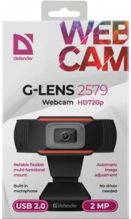 Веб-камера Defender G-lens 2579 HD720p 63179