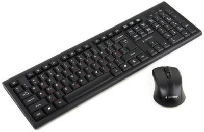 Комплект Gembird Wireless desktop set USB Black KBS-WM-03-UA