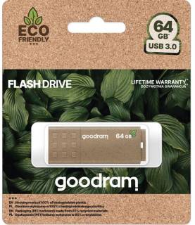 Флешка Goodram UME3 Eco Friendly 64GB Brown USB 3.0 UME3-0640EFR11