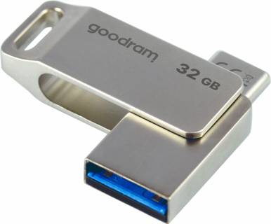 Флешка Goodram ODA3 32GB Metal Silver USB 3.2 Type-C ODA3-0320S0R11