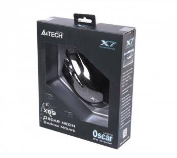 Мышка A4Tech X7 Series X89 Oscar Neon Black USB X89_Oscar_Neon