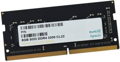 Оперативная память Apacer So-Dimm DDR4 8GB 3200MHz CL22 ES.08G21.GSH