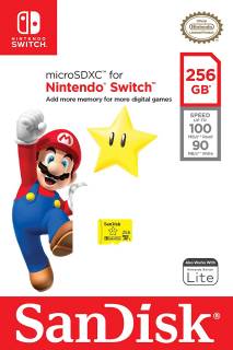 Флеш-карта SanDisk microSDXC 256GB for Nintendo Switch SDSQXAO-256G-GNCZN