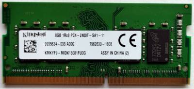 Память Kingston So-Dimm DDR4 8GB 2400Mhz CL17 KMKYF9-MID