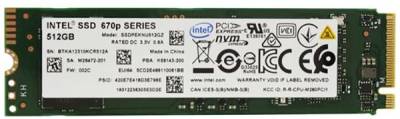 Внутренний HDD/SSD Intel SSD 670p Series 512GB M.2 2280 NVMe PCIe Gen3 x4 3D4 QLC SSDPEKNU512GZX1