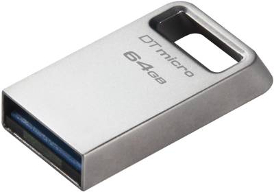 Флеш-память USB Kingston DataTraveler Micro 64GB Silver USB 3.2 DTMC3G2/64GB