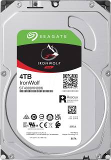 Внутренний HDD/SSD Seagate IronWolf 4TB 256MB ST4000VN006