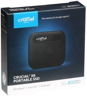 Внешний HDD Crucial Portable SSD X6 4TB Black USB 3.2 Gen2 USB-C CT4000X6SSD9