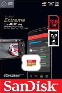 Флеш-карта SanDisk Extreme microSDXC 128GB SDSQXAA-128G-GN6MN