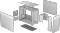 Миниатюра ASUS Prime AP201 MicroATX Case (90DC00G3-B39000) White, фото 7