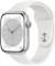 Миниатюра Apple Watch Series 8 GPS + Cellular 45mm Silver Aluminum Case with White S. Band MP4J3, фото 1