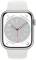 Миниатюра Apple Watch Series 8 GPS + Cellular 45mm Silver Aluminum Case with White S. Band MP4J3, фото 2