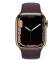 Миниатюра Apple Watch Series 7 GPS + Cellular, 45mm Gold Stainless Steel Case with Dark Cherry Sport Band MKJX3, фото 2