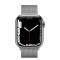 Миниатюра Apple Watch Series 7 4G 41mm Silver Stainless Steel Case with Silver Milanese Loop (MKHX3), фото 2