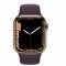 Миниатюра Apple Watch Series 7 GPS + Cellular 41mm Gold Stainless Steel Case with Dark Cherry Sport Band MKHY3, MKHG3, фото 2