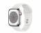 Миниатюра Apple Watch Series 8 GPS + Cellular 41mm Silver Stainless Steel Case with White Sport Band - S/M MNV73, MNJ53, фото 1