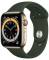 Миниатюра Apple Watch 6 4G 44mm Gold Stainless Steel Case w. Cyprus Green Sport B. M07N3/M09F3, фото 1