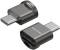 Миниатюра Vention USB 2.0 Type-C MicroSD Card Reader Gray Zinc Alloy Type CLMH0, фото 1