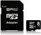Миниатюра Silicon Power MicroSDHC 8GB + adapter SP008GBSTH010V10SP, фото 1