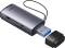 Миниатюра Baseus Lite Series USB Type-A - SD / TF Grey WKQX060013, фото 1