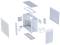 Миниатюра ASUS Prime AP303 TG White 90DC00V3-B39010, фото 9