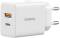 Миниатюра Baseus Cube Fast Charger QC3.0+PD3.0 30W EU Moon White P10111404213-00, фото 2