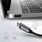Миниатюра AXAGON MC-6M2 SuperSpeed USB-C COMBO 6in1 hub Grey HMC-6M2, фото 4