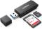 Миниатюра Ugreen USB 3.0 to TF + SD Dual Card Reader CM104 Black 40752, фото 1