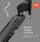 Миниатюра Vogels MOMO 4137 Monitor Mount Motion+ Чорний 7141370, фото 7
