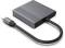 Миниатюра CABLEXPERT USB-C M to HDMI F + DisplayPort F 4K60Hz A-CM-HDMIFDPF-01, фото 1