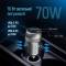 Миниатюра ColorWay USB-C PD35W + USB QC3.0 car adapter CW-CHA066PD-GR, фото 7