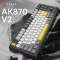 Миниатюра Ajazz AK870 V2 Flying Fish Switch USB UA Black/Grey/Yell AK870-V2-FF-BGY, фото 6