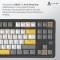 Миниатюра Ajazz AK870 V2 Flying Fish Switch USB UA Black/Grey/Yell AK870-V2-FF-BGY, фото 12