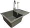 Миниатюра Adamant Horizon Medium сірий + змішувач та дозатор 4824296104504, фото 1