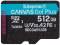 Миниатюра Kingston 512GB microSDXC сlass 10 UHS-I U3 V30 A2 Canvas Go SDCG4/512GBSP, фото 1