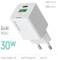 Миниатюра ColorWay GaN Mini 30W PD Port PPS USB (Type-C PD + USB QC4. CW-CHS053PD-WT, фото 7