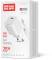 Миниатюра ColorWay GaN Mini 25W PD Port PPS USB-C white cable Type-C CW-CHS052PDC-WT, фото 1