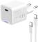 Миниатюра ColorWay GaN Mini 25W PD Port PPS USB-C white cable Type-C CW-CHS052PDC-WT, фото 3