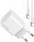 Миниатюра ColorWay GaN Mini 25W PD Port PPS USB-C white cable Type-C CW-CHS052PDC-WT, фото 4