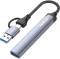 Миниатюра ColorWay USB-A/USB-C 4-in-1 USB2.0х2/USB3.0/USB-C2.0 CW-HUB06, фото 3
