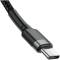 Миниатюра Baseus USB-C to USB-C 1.0m 3A 60W Cafule Black CATKLF-GG1, фото 3